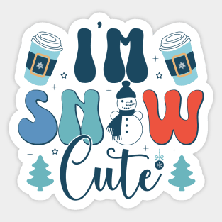 Im snow cute Sticker